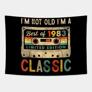 40 Birthday Decorations Men Best of 1983 BDay 40th Birthday Tapestry