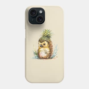 funny pineapple hedgehog Phone Case