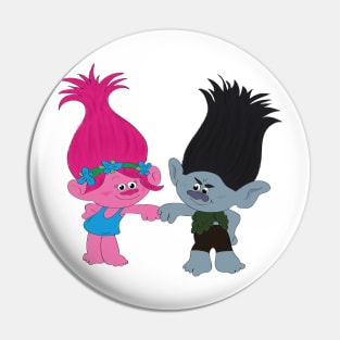 Poppy and Branch from Trolls Dreamworks Pin