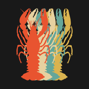 Crawfish Boil Silhouette Retro Pop Art Cajun Graphic T-Shirt