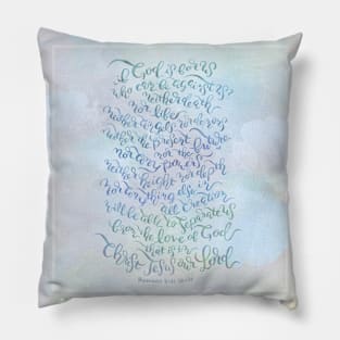 Who Can Be Against Us? - Romans 8:31, 38~39 / pink Pillow