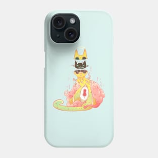 Cool Trippy Strange Cat Art Phone Case