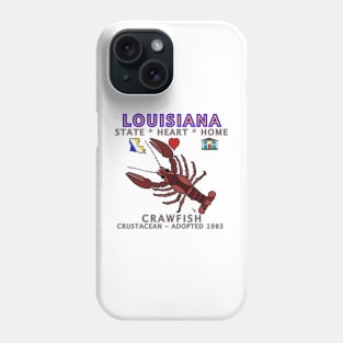 Louisiana - Crawfish - State, Heart, Home - State Symbols Phone Case