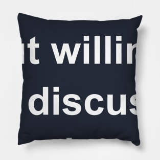 Introverted But Willing To Discuss Corgis Pillow