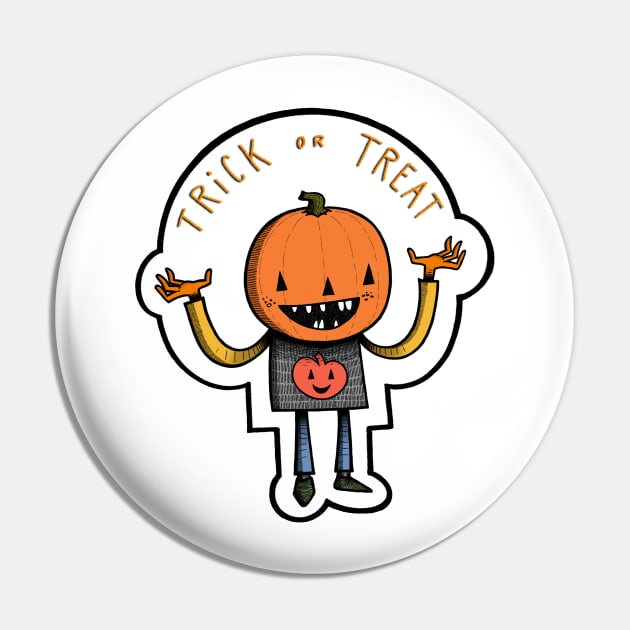 Trick or Treat Kid Pin by The Ghost In You