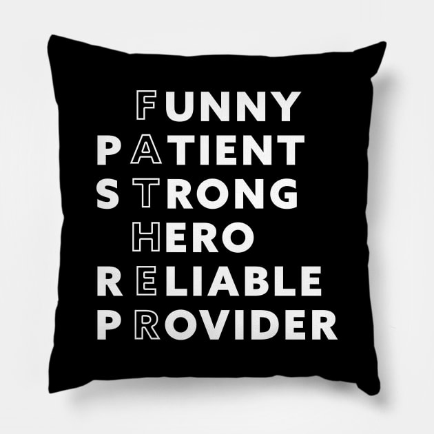 Best Father ever, fathers day gift Pillow by TATOH