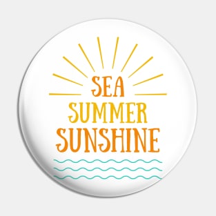 SEA SUMMER SUNSHINE Pin