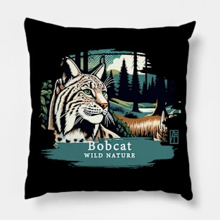 Bobcat - WILD NATURE - BOBCAT -1 Pillow