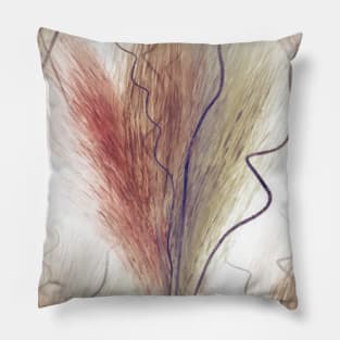 Watercolor Pampas Grass Pillow