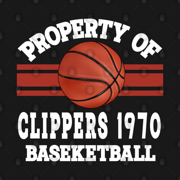 Proud Name Clippers Graphic Property Vintage Basketball by Irwin Bradtke