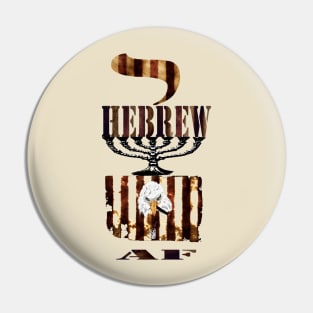 Hebrew America Pin