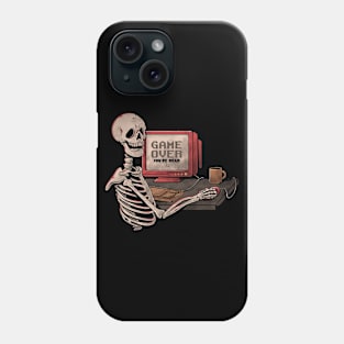 Game Over Skull - Funny Geek Skeleton Gift Phone Case