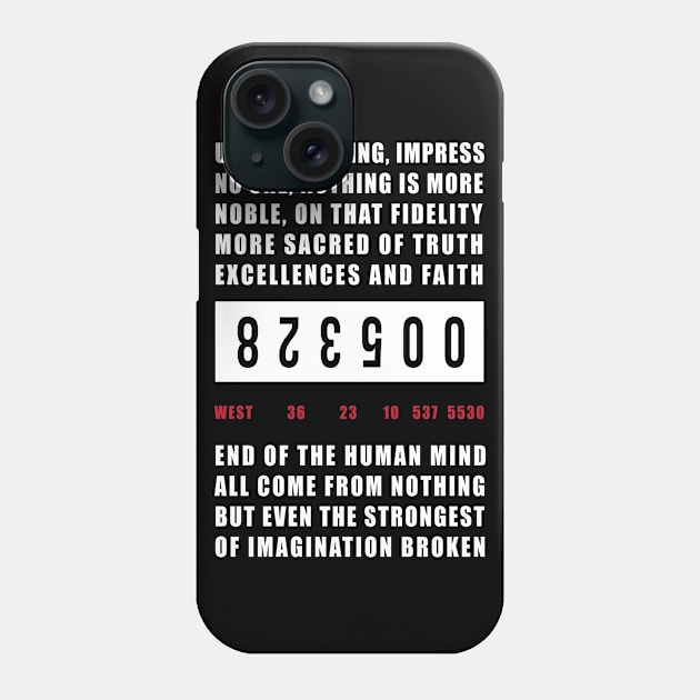 Typography Quotes Phone Case by TomCage