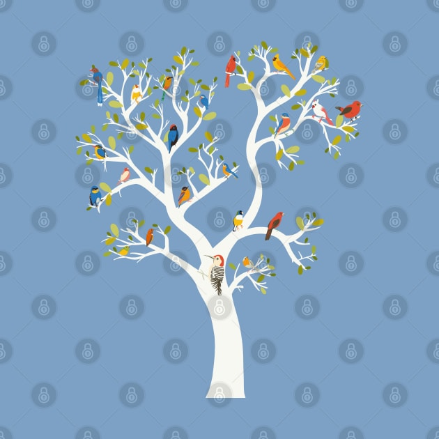 Tree with birds by Mimie20