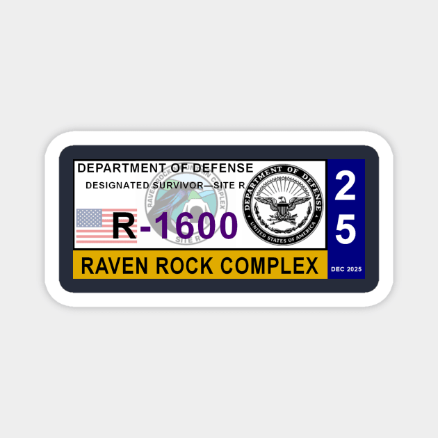 2025 Raven Rock Complex Permit - Designated Survivor Magnet by Starbase79