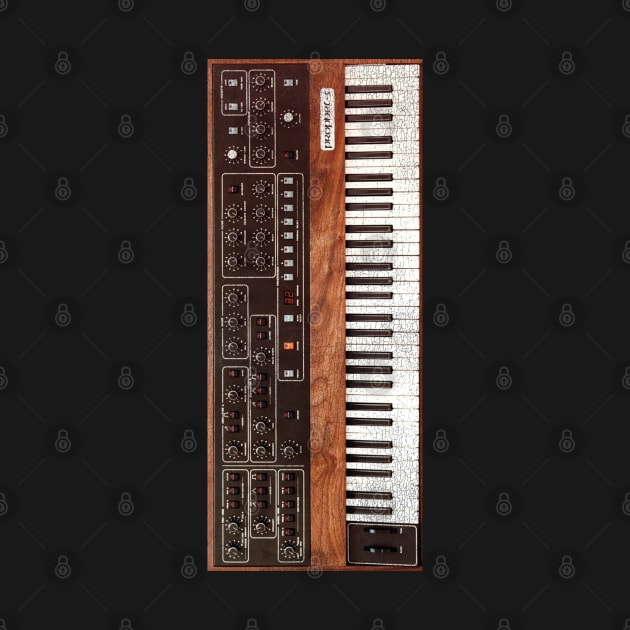 Vintage 70s Keyboard Synthesizer by darklordpug