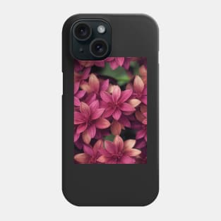 Beautiful Violet Red Burgundy Flowers, for all those who love nature #107 Phone Case