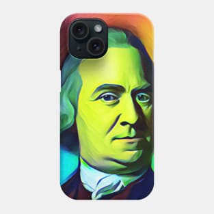 Samuel Adams Colourful Portrait | Samuel Adams Artwork 7 Phone Case