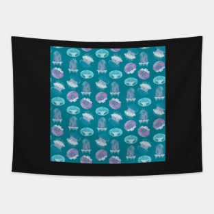 Wave of Jellies Tapestry