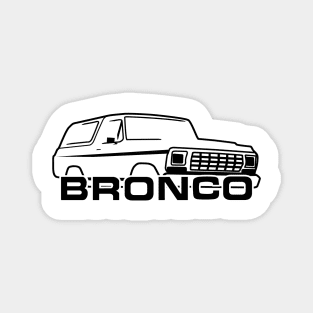 1978-1979 Ford Bronco With New Logo Black Magnet