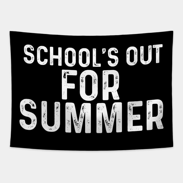 Schools Out For Summer, Happy Last Day Of School, End Of the School Year Tapestry by GreenSpaceMerch