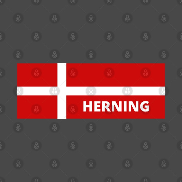 Herning Denmark in Danish Flag by aybe7elf