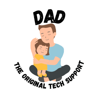 Tech-Savvy Dad: Guiding the Future Generation - Light Colors - Girls T-Shirt