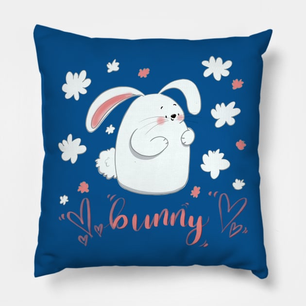 Cute Bunny - Onesies for Babies - Onesies Design Pillow by Onyi