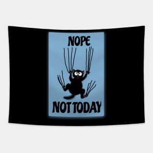 Not today Cute Cat Glasses Funny Vintage Graphic Tee Tapestry