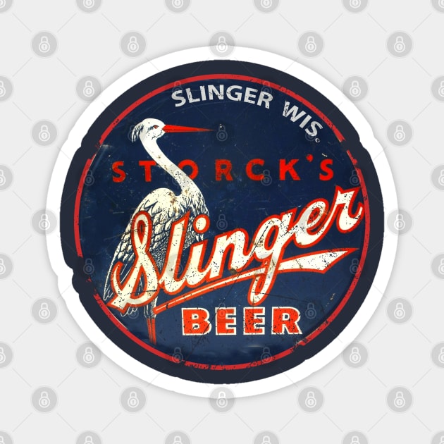 Slinger Beer Magnet by retrorockit