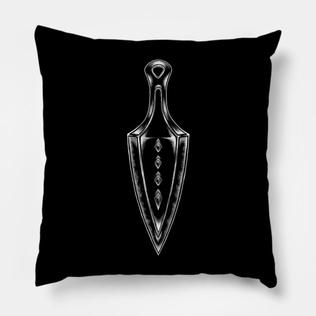 Wraith’s Heirloom Large Design Pillow by vinillustrate