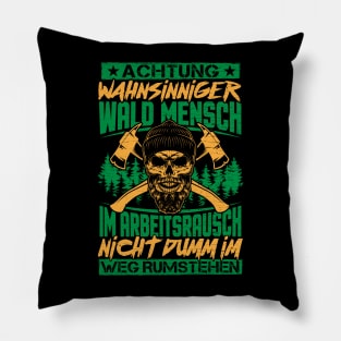 Lumberjack Woodworker Chainsaw Gift Pillow