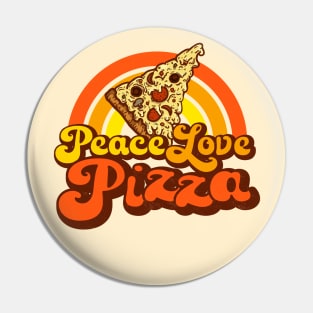 PEACE LOVE PIZZA - Gooey Groovy Pizza Pin