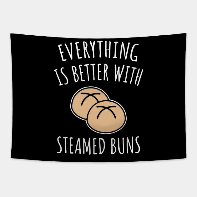 Everything Is Better With Steamed Buns Tapestry by LunaMay