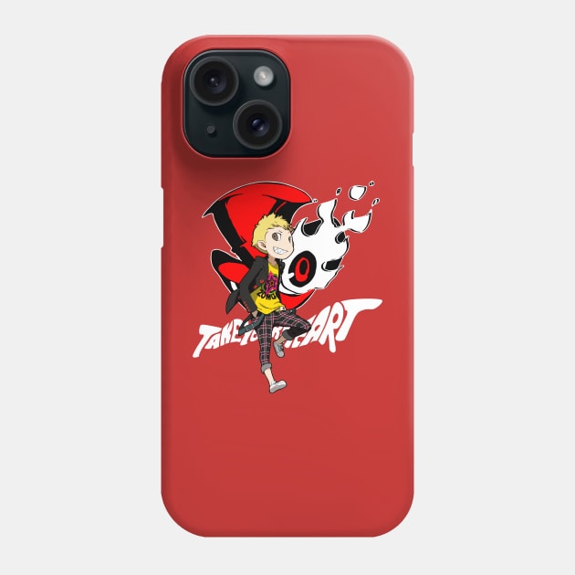 Chibi Ryuji will take your heart Phone Case by Borton