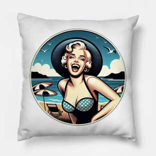 laughing marilyn Pillow