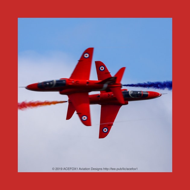 RAF Red Arrows Crossing by acefox1