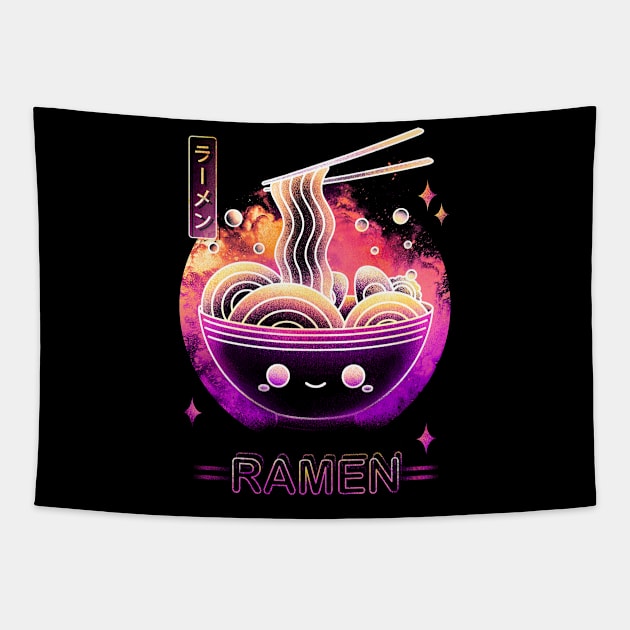 Kawaii Ramen Soul Tapestry by Donnie