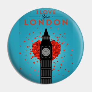 I Love You London Pin