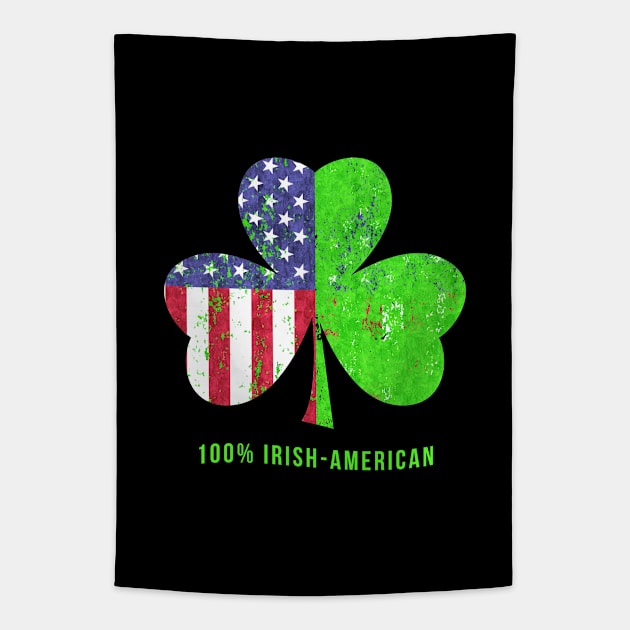 Irish American Shamrock Saint Patrick's Day Tapestry by AntiqueImages