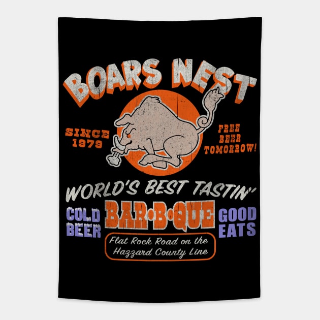 Boars Nest Since 1979 Tapestry by Alema Art