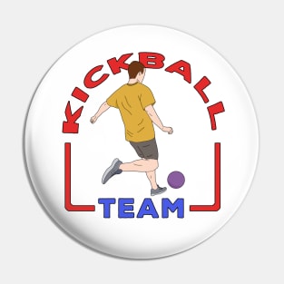 Kickball Team Pin