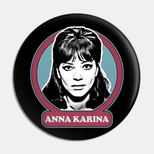 Anna Karina ∆ 60s Style Fan Design Pin