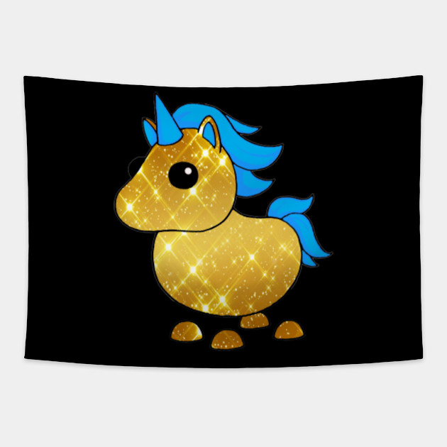 Roblox Adopt Me Golden Unicorn Roblox Tapestry Teepublic - adopt roblox