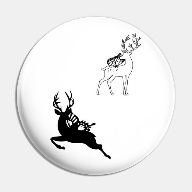 FAE STAG Pin by BoneArtPetite