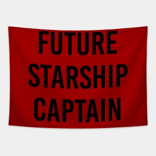 Future Starship Captain (Red) Tapestry