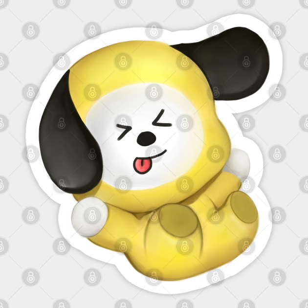 BT21 BTS KPOP CUTE CHIMMY JIMIN - Bt21 Bts Kpop Cute Chimmy Jimin - Sticker  | TeePublic