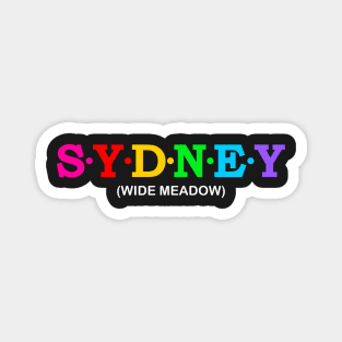 Sydney - Wide Meadow. Magnet