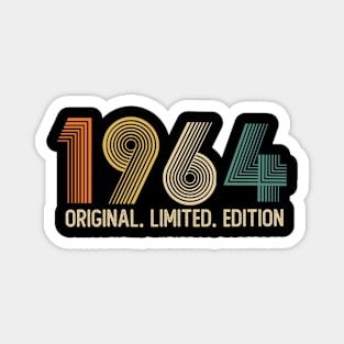 Vintage 1964 Birthday Retro 1964 For Men Women born in 1964 Magnet