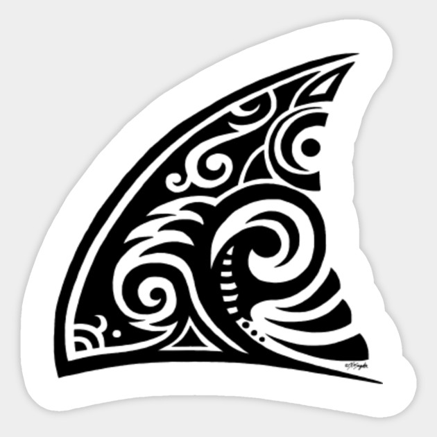 tribal art shark fin shark fin sticker teepublic primitive apparel size chart